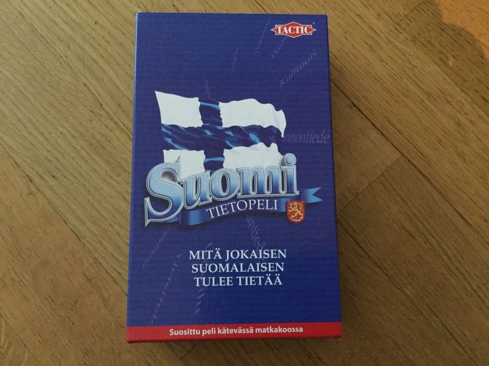 Tactic Suomi tietopeli matkakoko