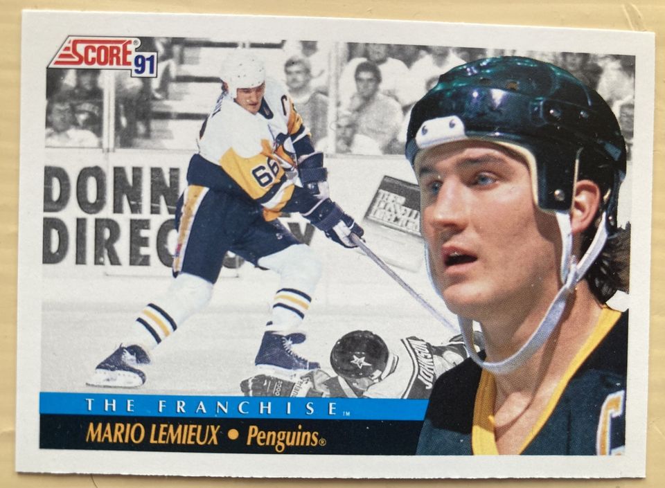 Jääkiekkokortti Mario Lemieux NHL 1991 Mint