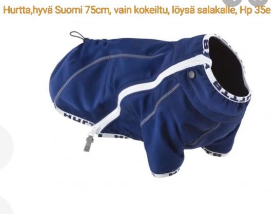 Hurtta "Hyvä Suomi" käyttämätön pusakka 75cm