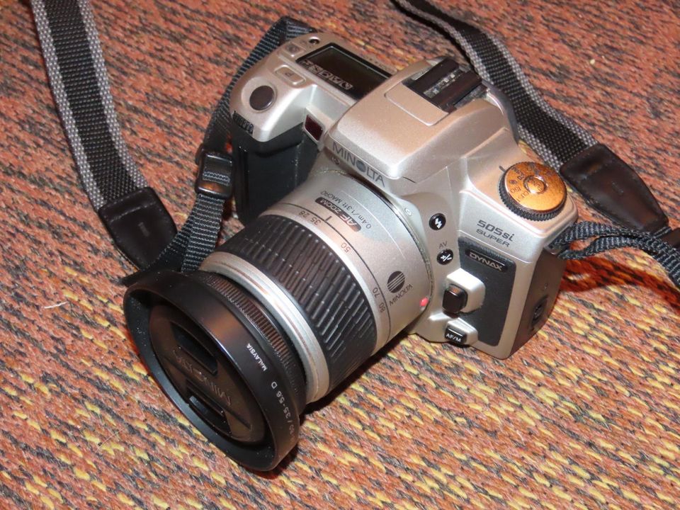 Minolta 505si Super Dynax filmikamera + AF28-80
