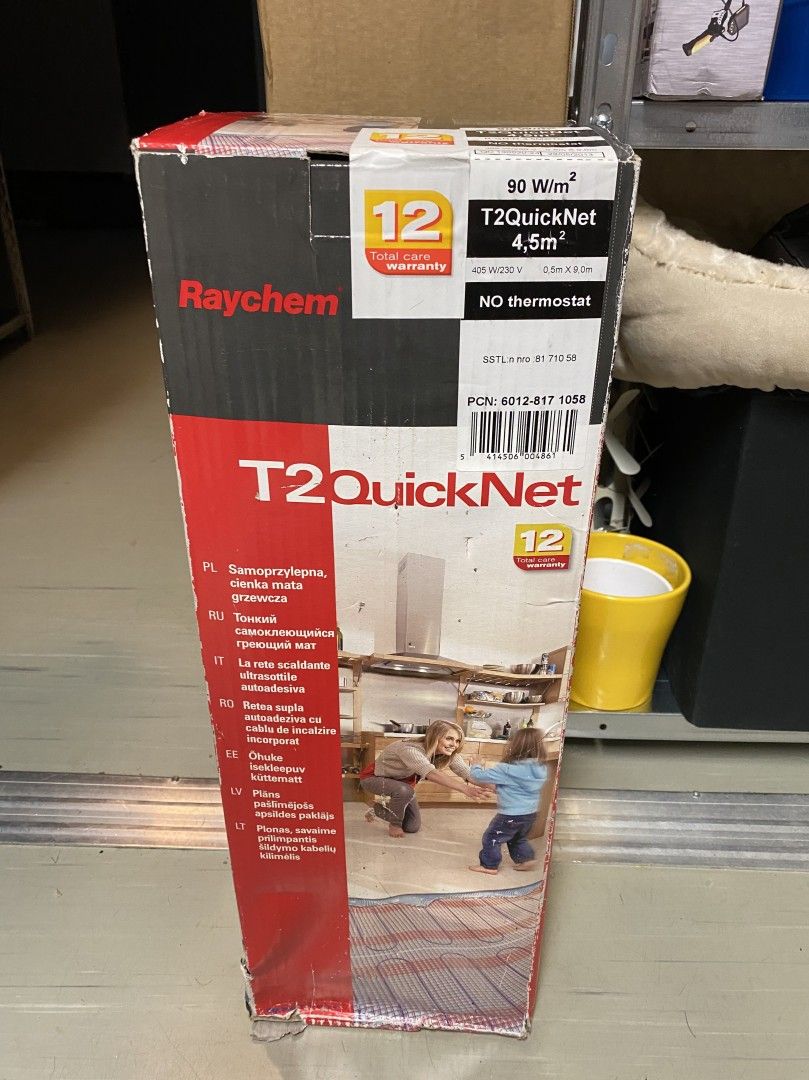 Raychem T2quicknet lämpömatto