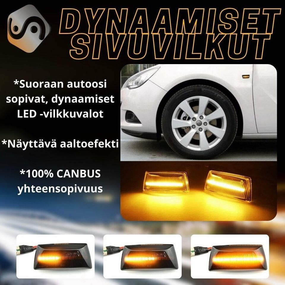 Opel / GM Dynaamiset Aalto Sivuvilkut ; 2 Väriä