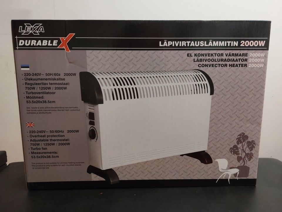 Läpivirtauslämmitin 2000W