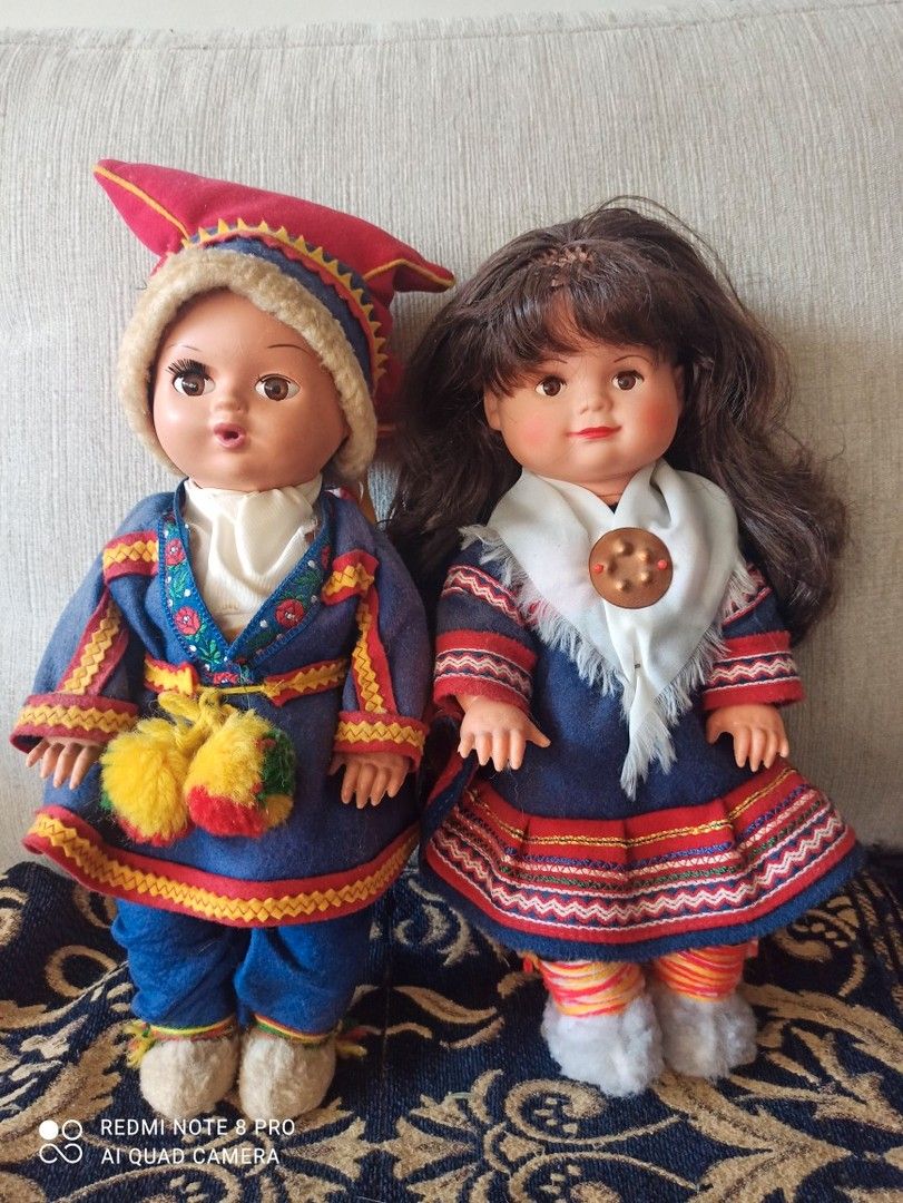 Vintage lapin pari nuket