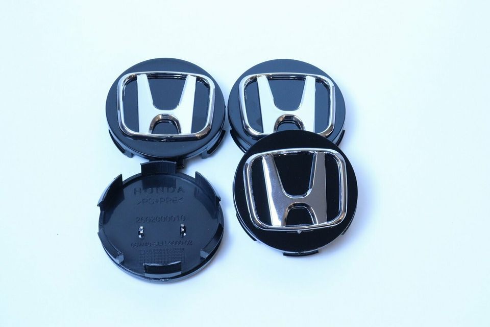 Honda 58mm Vannekeskiöt ; Mustat (4kpl sarja)