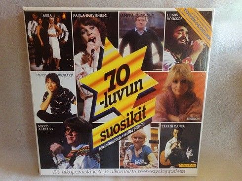 70-luvun suosikit LP-levypakkaus