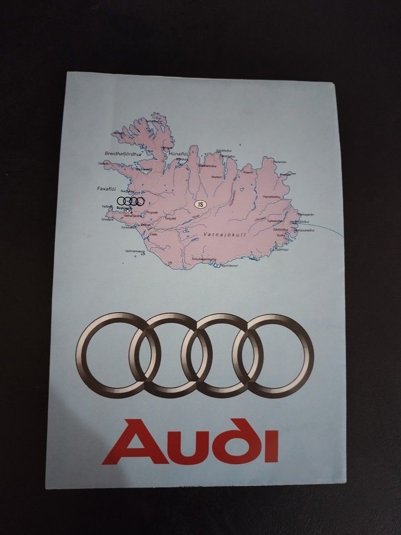 Vintage Audi Eurooppa kartta