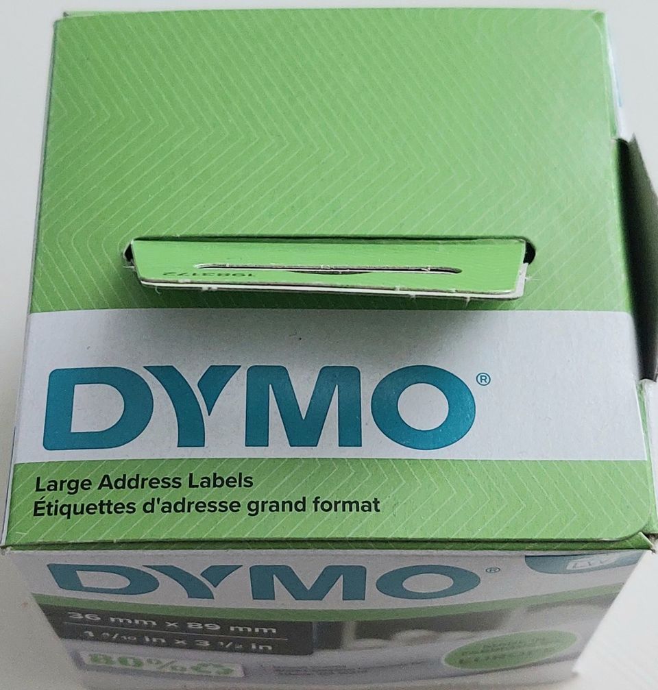 Dymo large address label (läpinäkyvä)