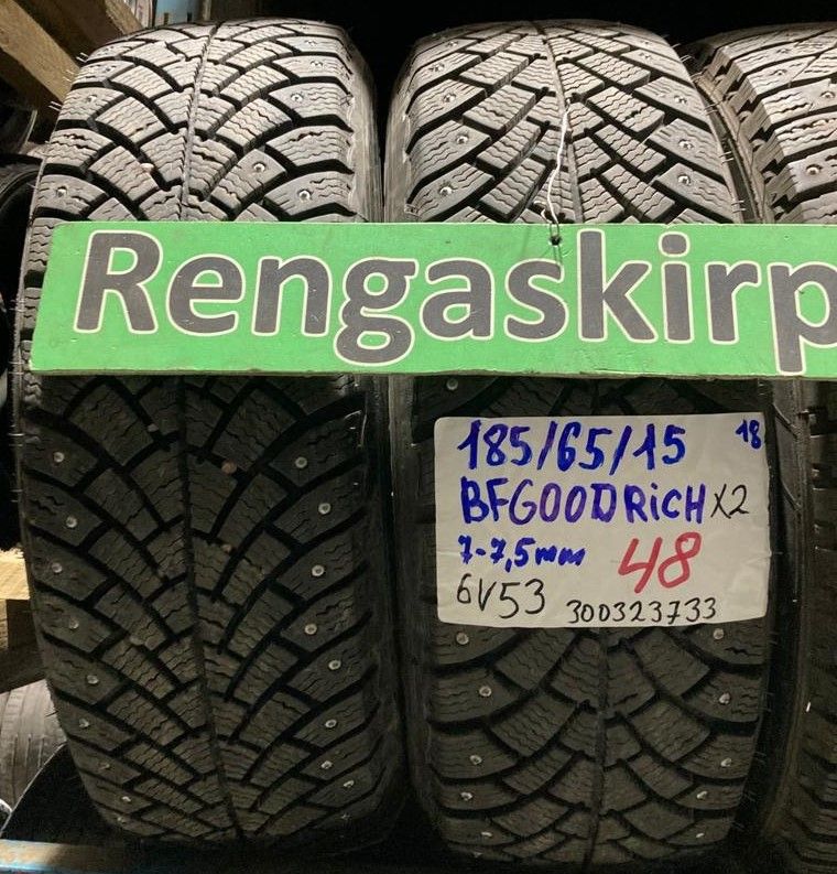 185/65R15 BF Goodrich käytetyt nastarenkaat