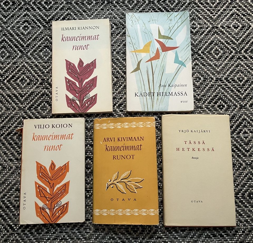 Runokirjat vuosilta 1952-1964