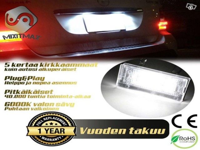 BMW E46 Coupe/Compact 6000K LED Rekkarivalot