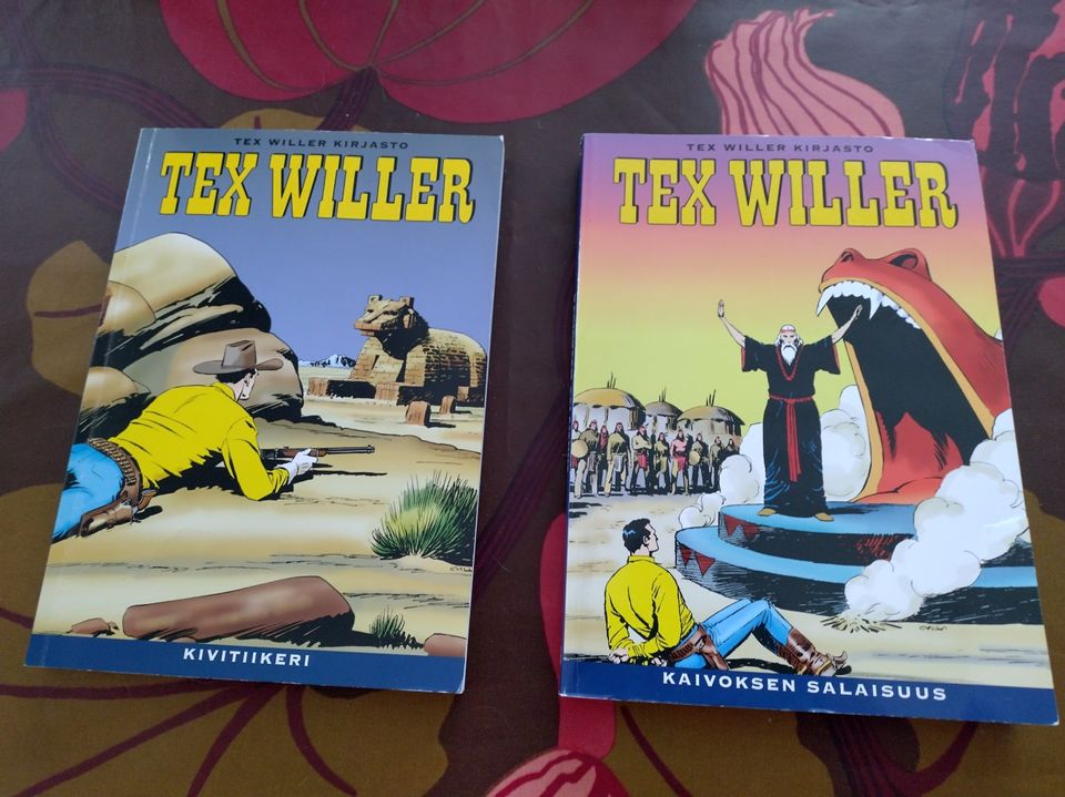 Tex Willer kirjasto kirjoja 2 kpl