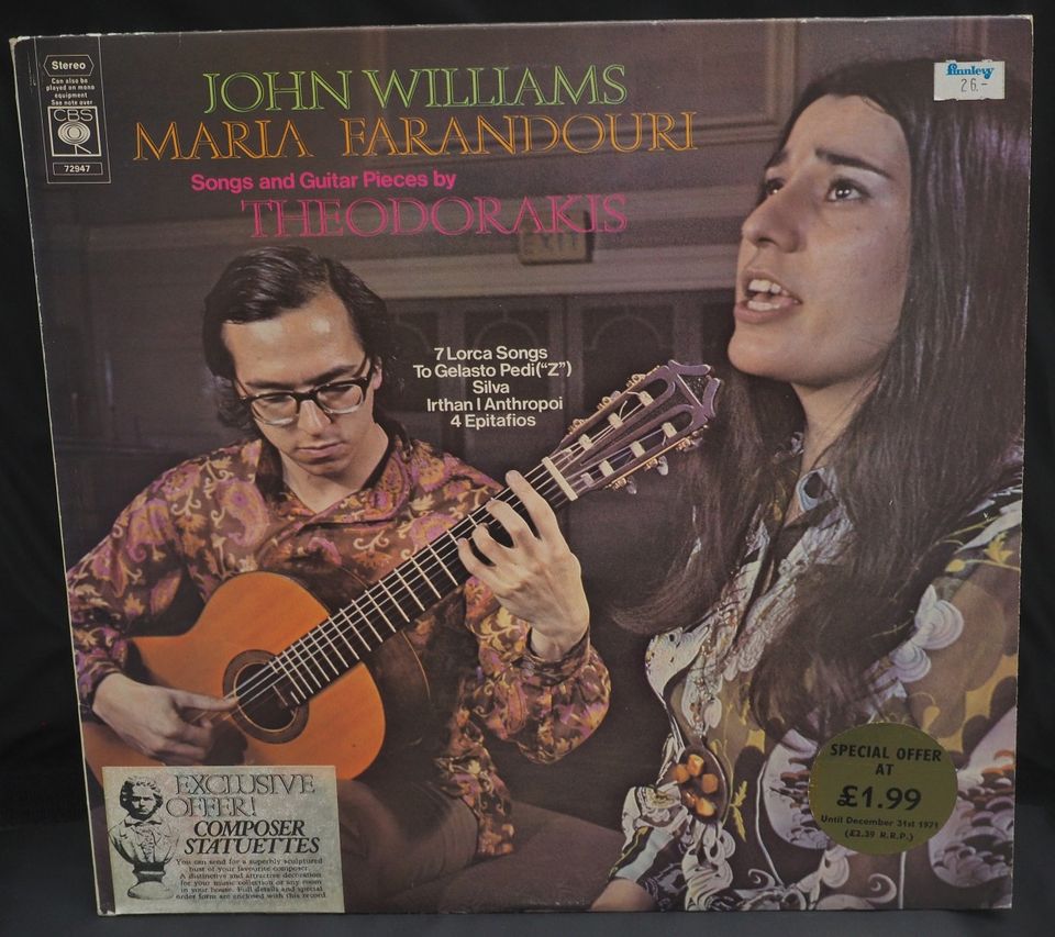 John Williams, Maria Farandouri LP