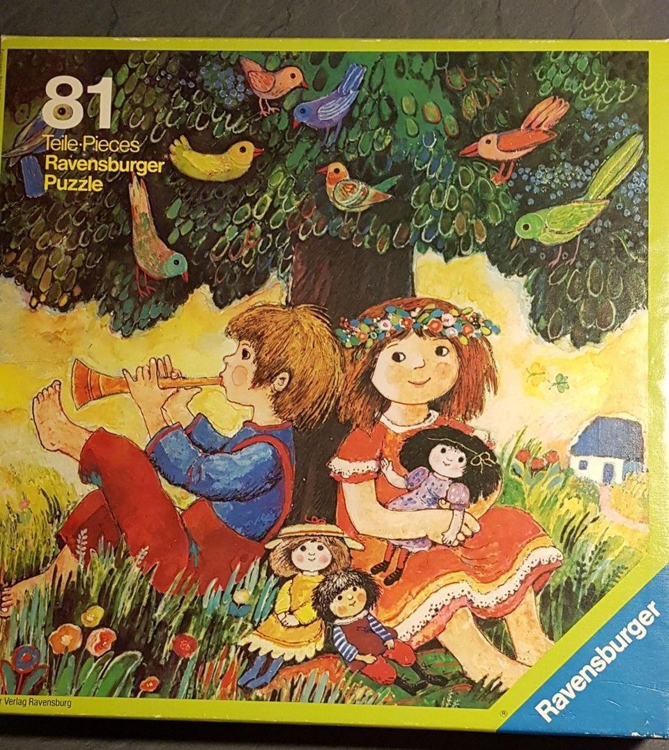 Palapeli, lapset, Tree Birds Children, 81 palaa