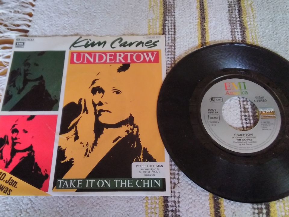 Kim Carnes 7" Undertow/Take it on the chin