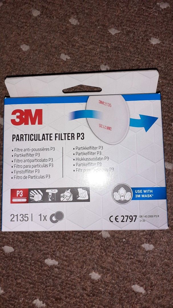 3M particulate filtteri ffp3 suodattimet naamariin