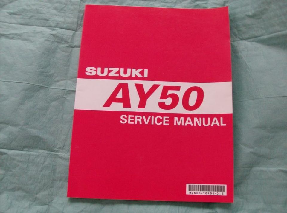 Suzuki AY 50 korjaamokäsikirja englanninkielinen