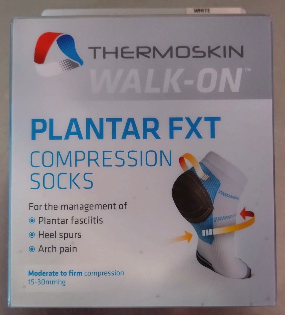 Thermoskin walk-on plantar fxt compression socks, koko XS