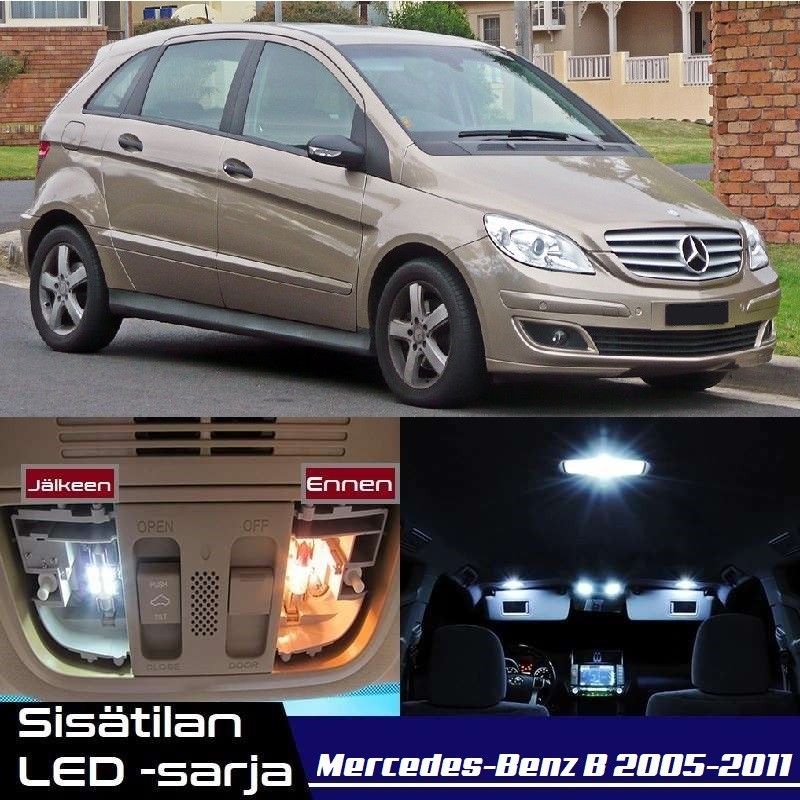 Mercedes-Benz B (W245) Sisätilan LED -muutossarja