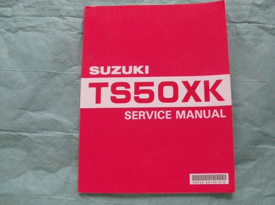 Suzuki TS50XK korjaamokäsikirja englanninkielinen