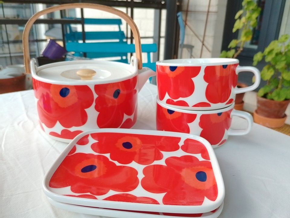 Marimekko Unikko teesetti