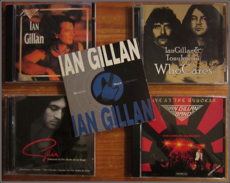 Ian Gillan, DEEP PURPLE, Rainbow ym. Cd levyjä