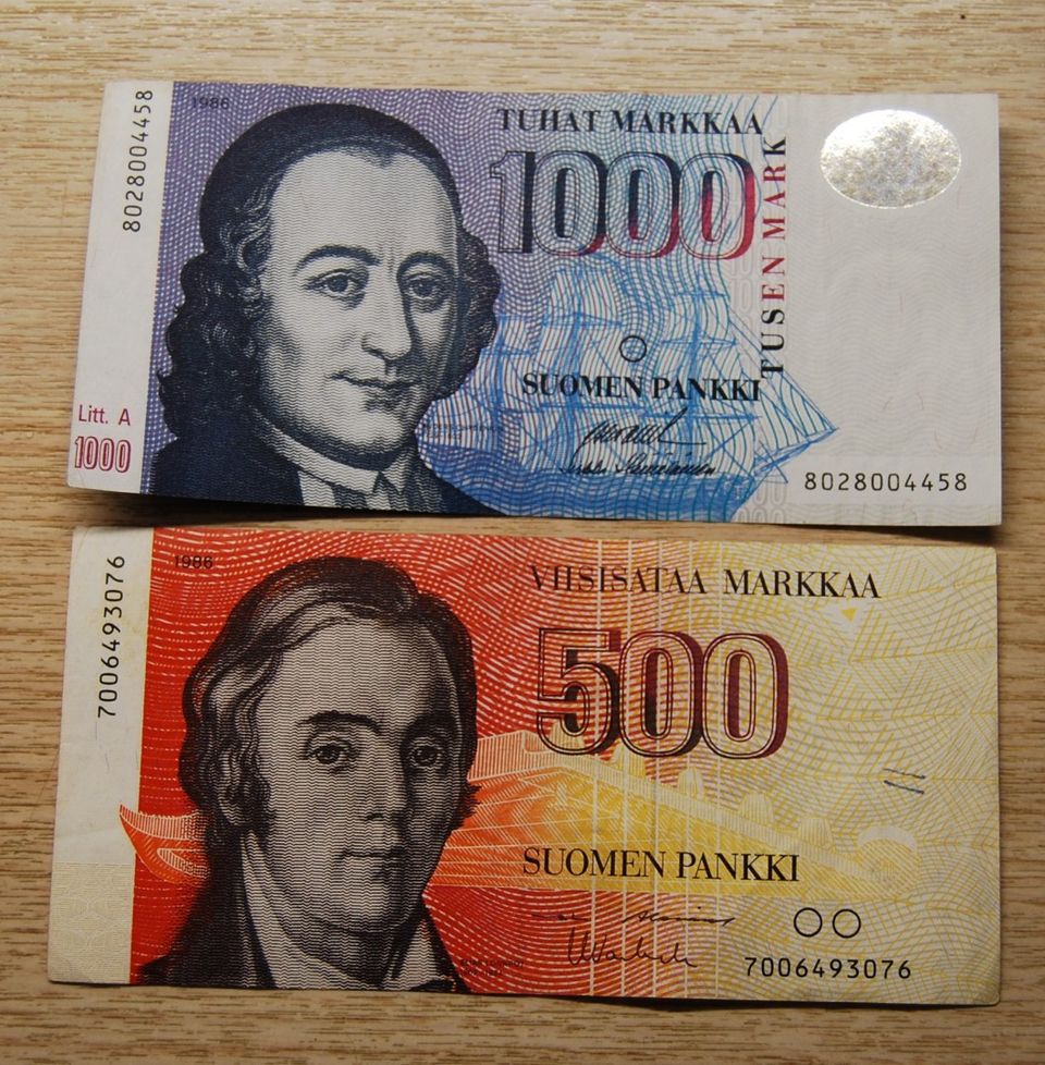 1500 mk Suomen pankki 1986, Chydenius, Lönnrot