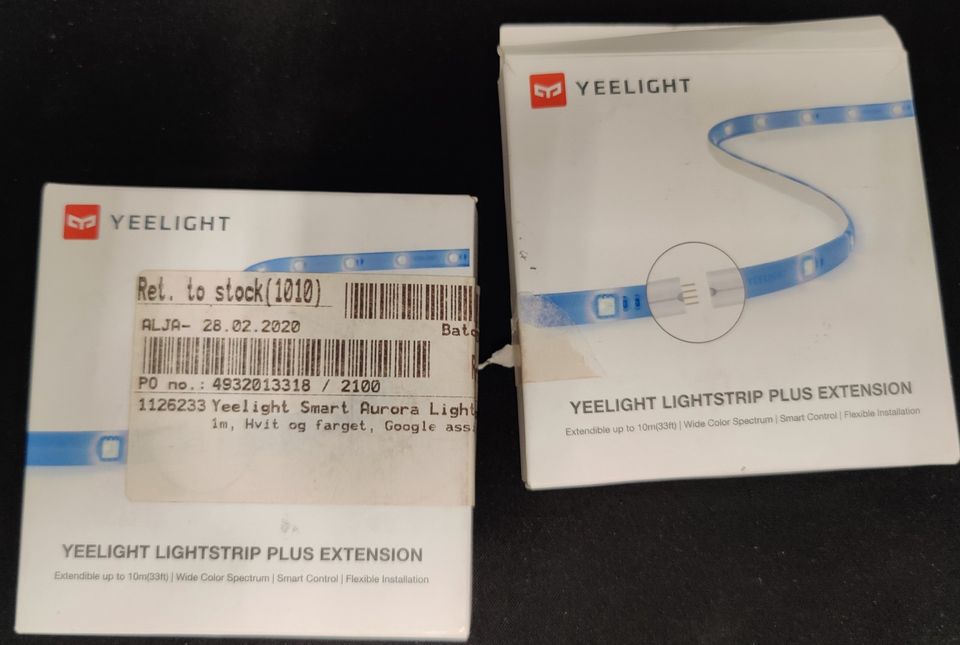 2kpl Xiaomi Yeelight Lightstrip Plus Extension, 1m