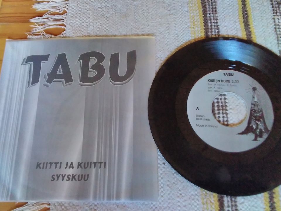 Tabu 7" Kiitti ja kuitti / Syyskuu