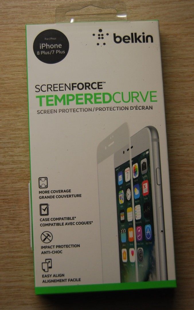 TemperedCurve Screen Protection for iPhone 8+,7+