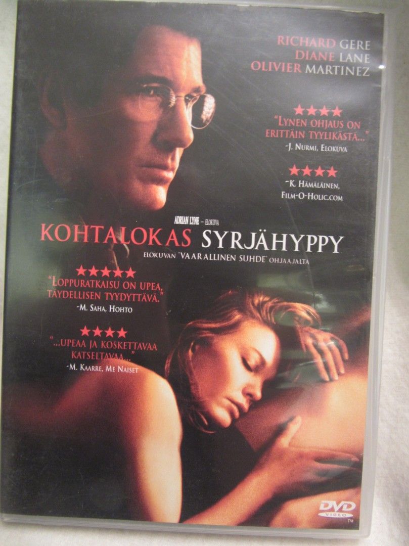 Kohtalokas syrjähyppy dvd