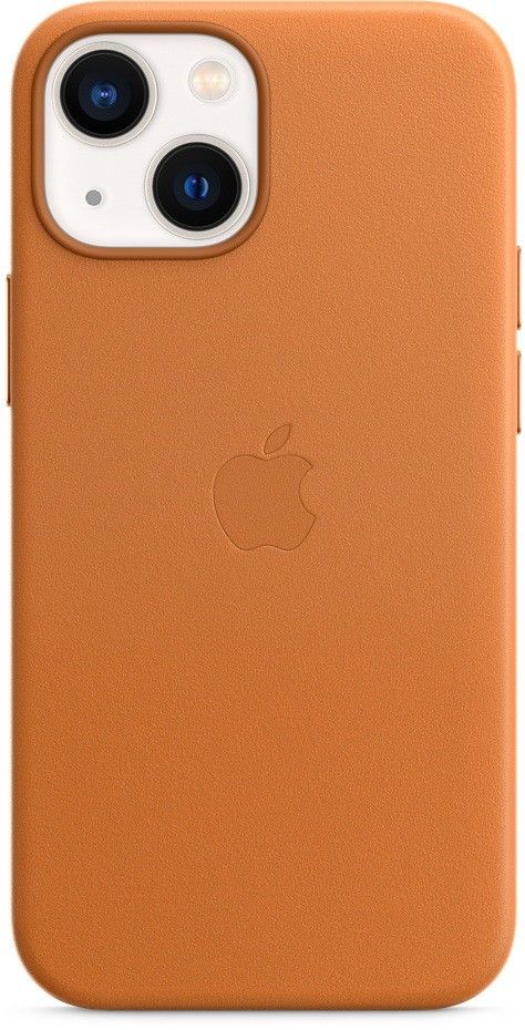 Apple Leather Case iPhone 13 Mini Golden brown