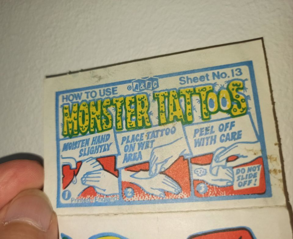 A&BC Monster Tattoos - sheet 13 - RARE