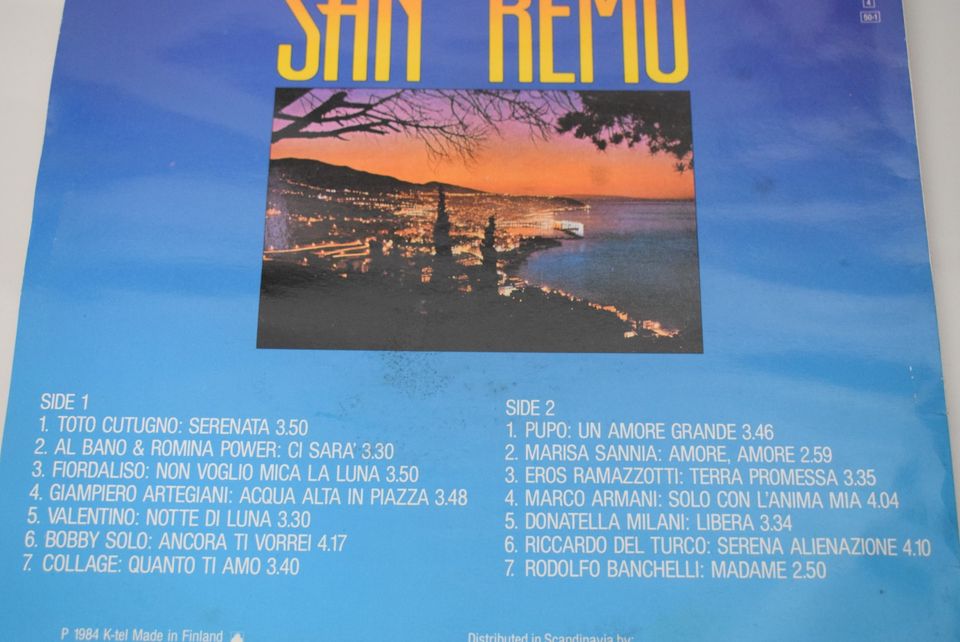 LP -levy San Remo kasari-ajalta