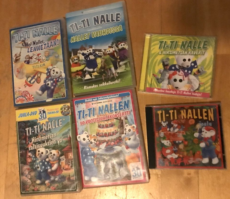 Ti-Ti Nalle DVD:t ja CD:t