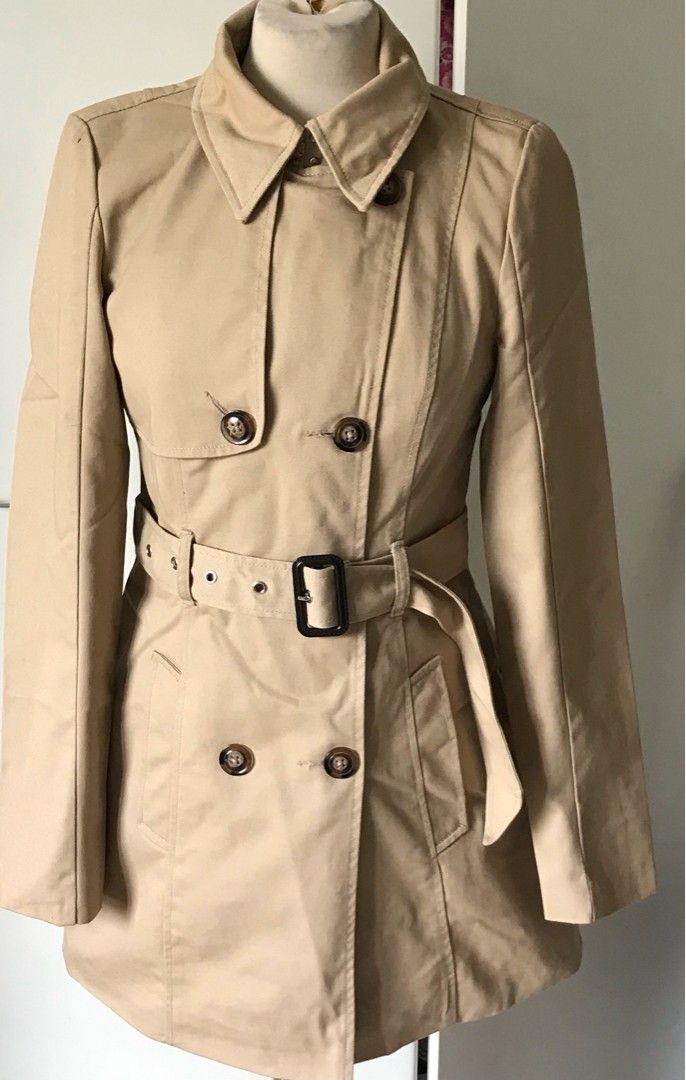 Vero moda vaaleanbeige beige takki trenssi