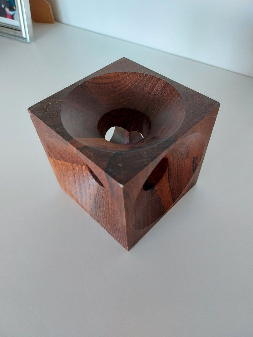 Teak Candle Holders