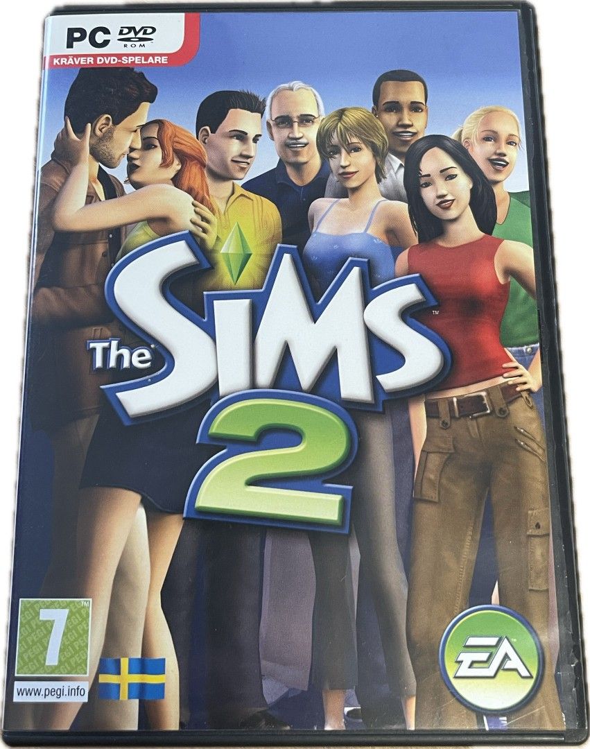 The Sims 2 PC peli ruotsi kotelolla