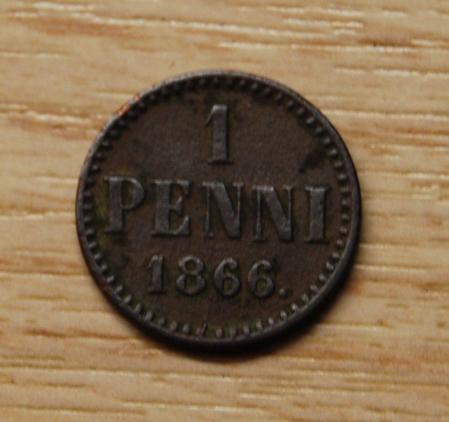 Suomi 1 penni 1866, Aleksanteri II