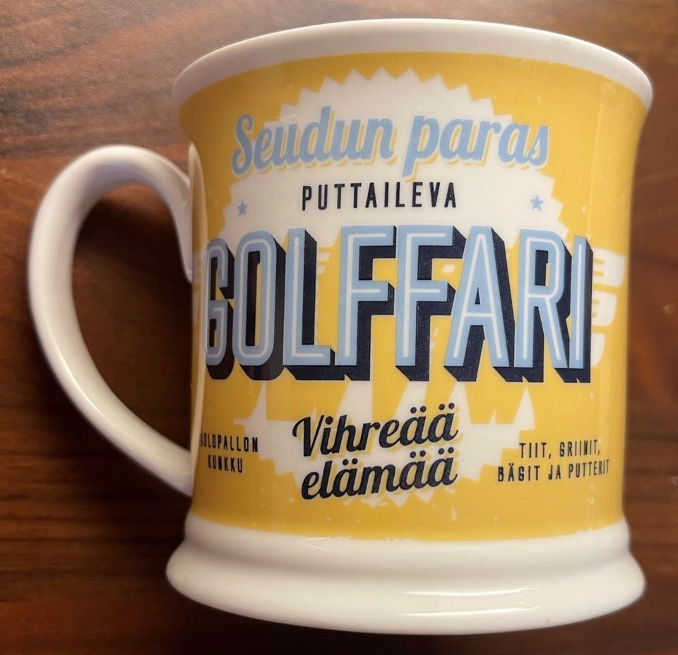 Tästä jollekkin Golffarille muki