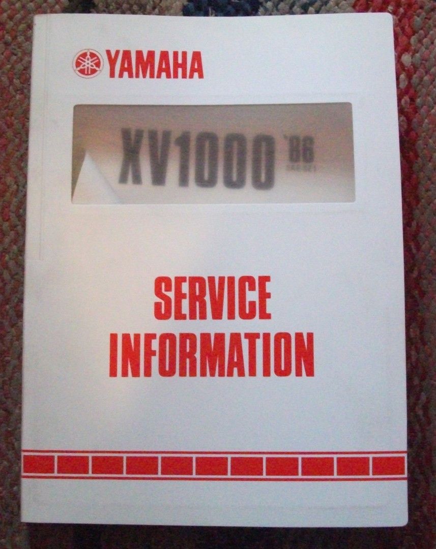 Yamaha xv 1000 -86 2ae-se1 service information