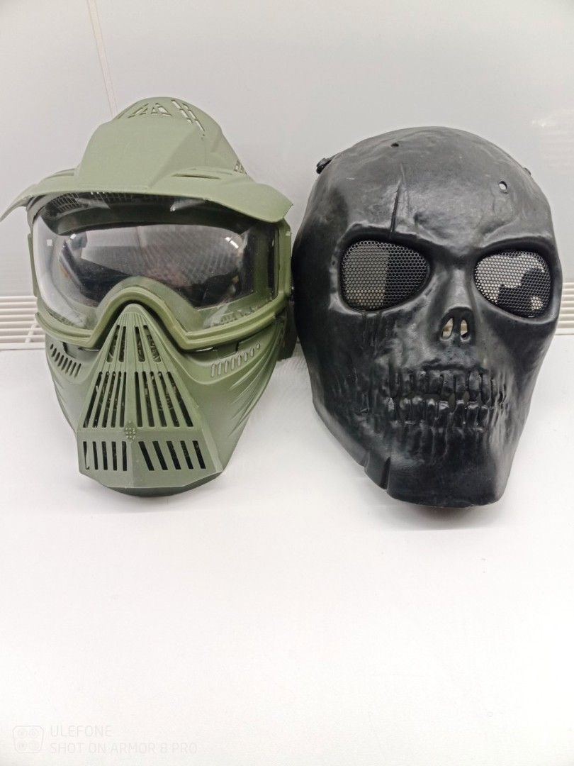 Airsoft maskit (naaman ja silmien suoja) 20€/kp l- 40€/molemmat