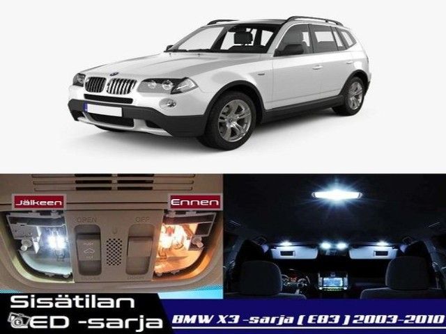 BMW X3 (E83) Sisätilan LED -muutossarja ;16 -osaa