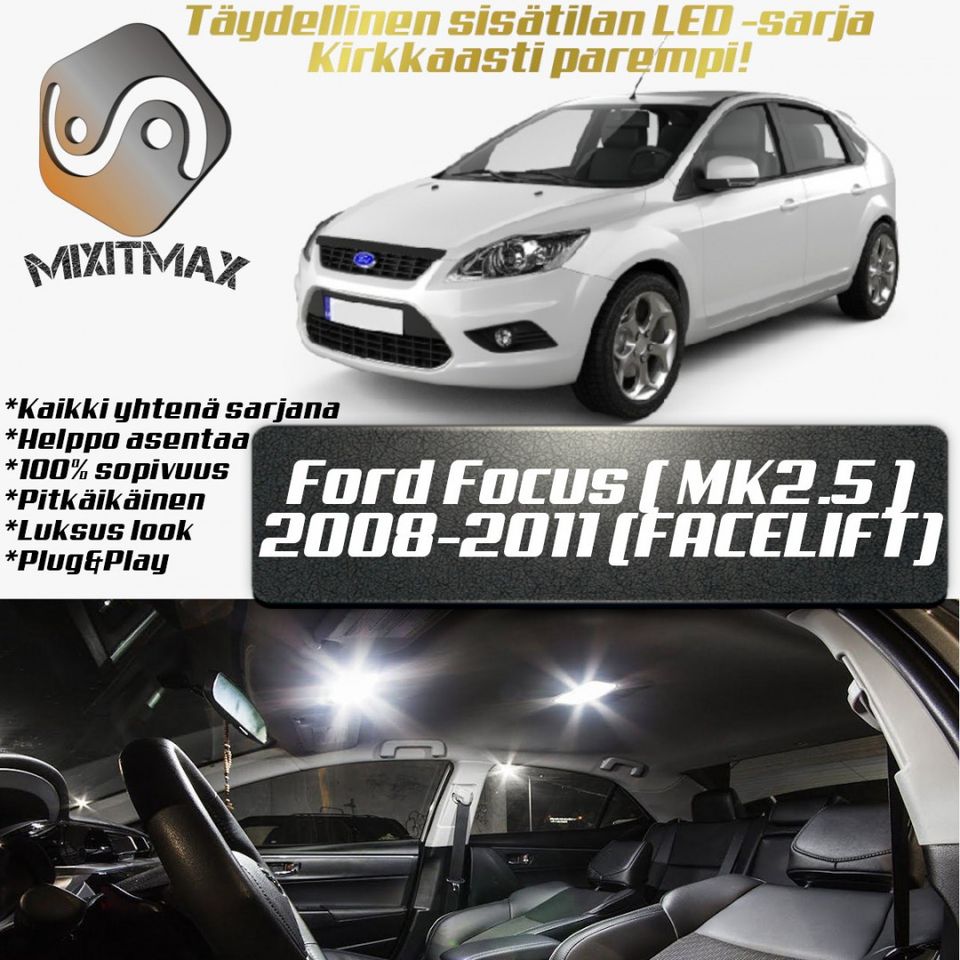 Ford Focus (MK2.5) Sisätilan LED -sarja ;x14