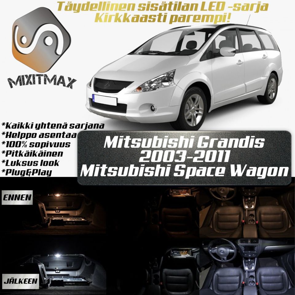 Mitsubishi Grandis /Space Sisätilan LED-sarja ;x18