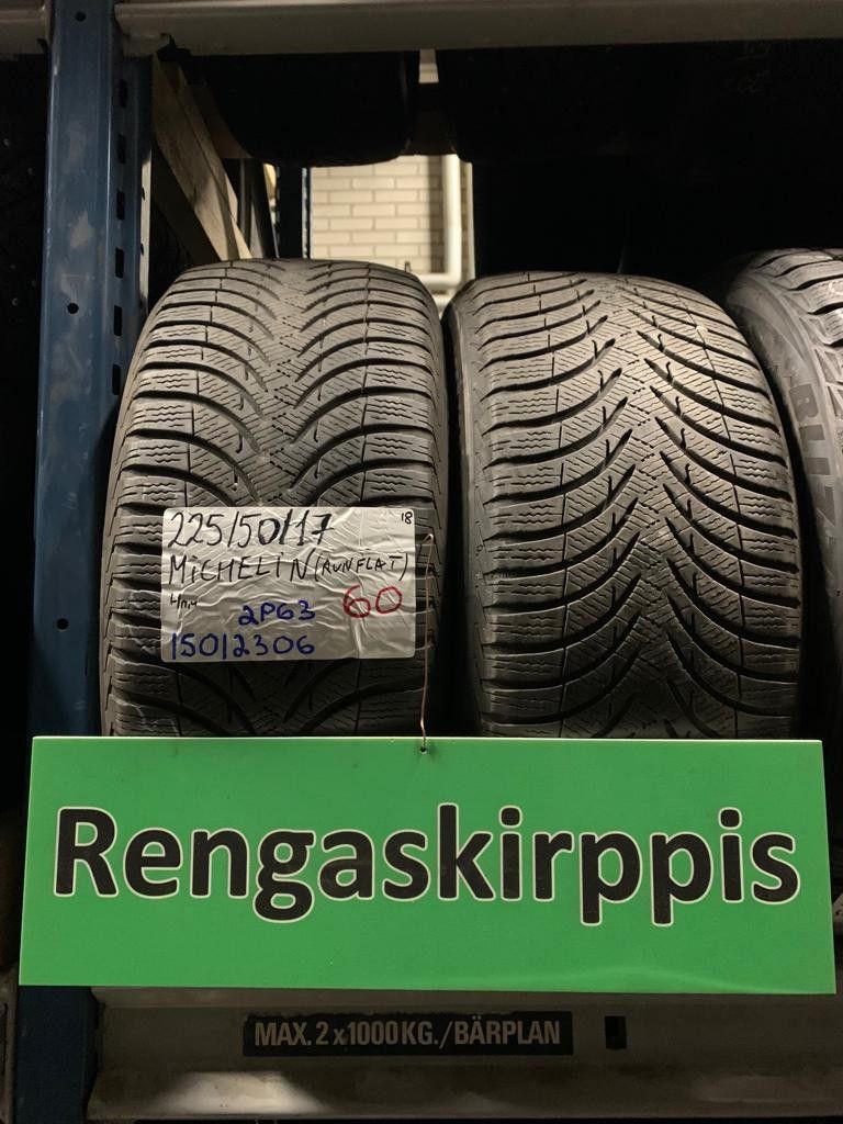 225/50R17 käytetyt kitkarenkaat Michelin