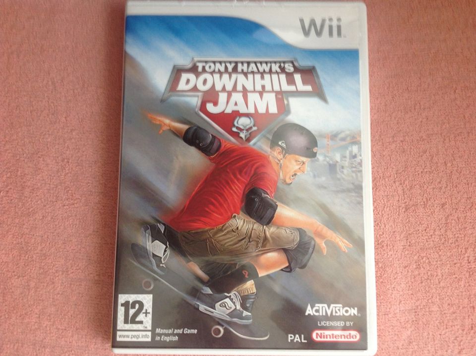 Wiin Tony Hawk's downhill jam peli