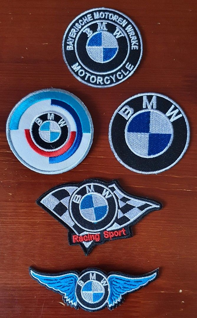 5 kpl BMW kangasmerkkejä setti