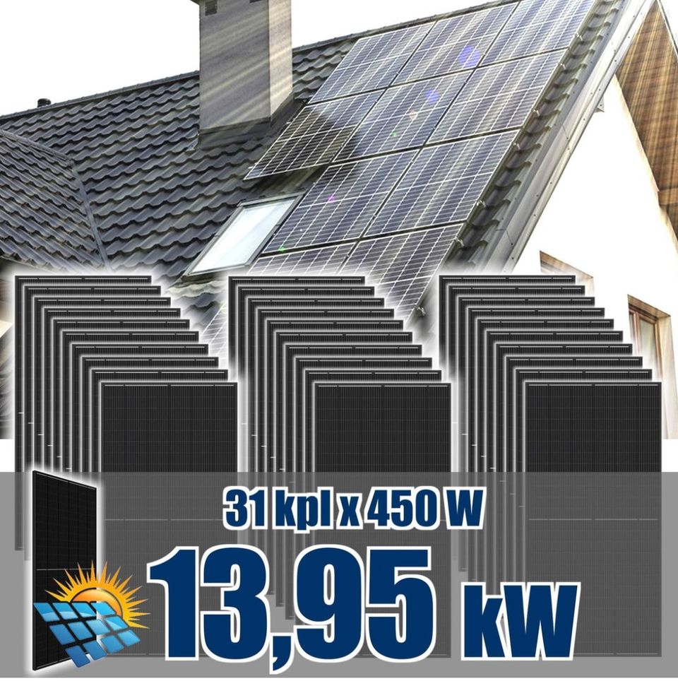 AURINKOPANEELI 450W / 13,95kW 31kpl