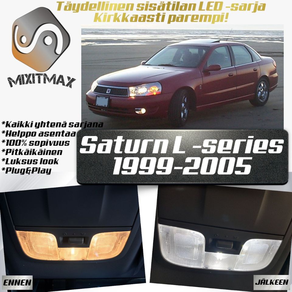 Saturn L Sisätilan LED -muutossarja 6000K